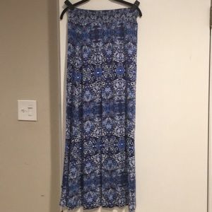 Cynthia Rowley Maxi Print Skirt